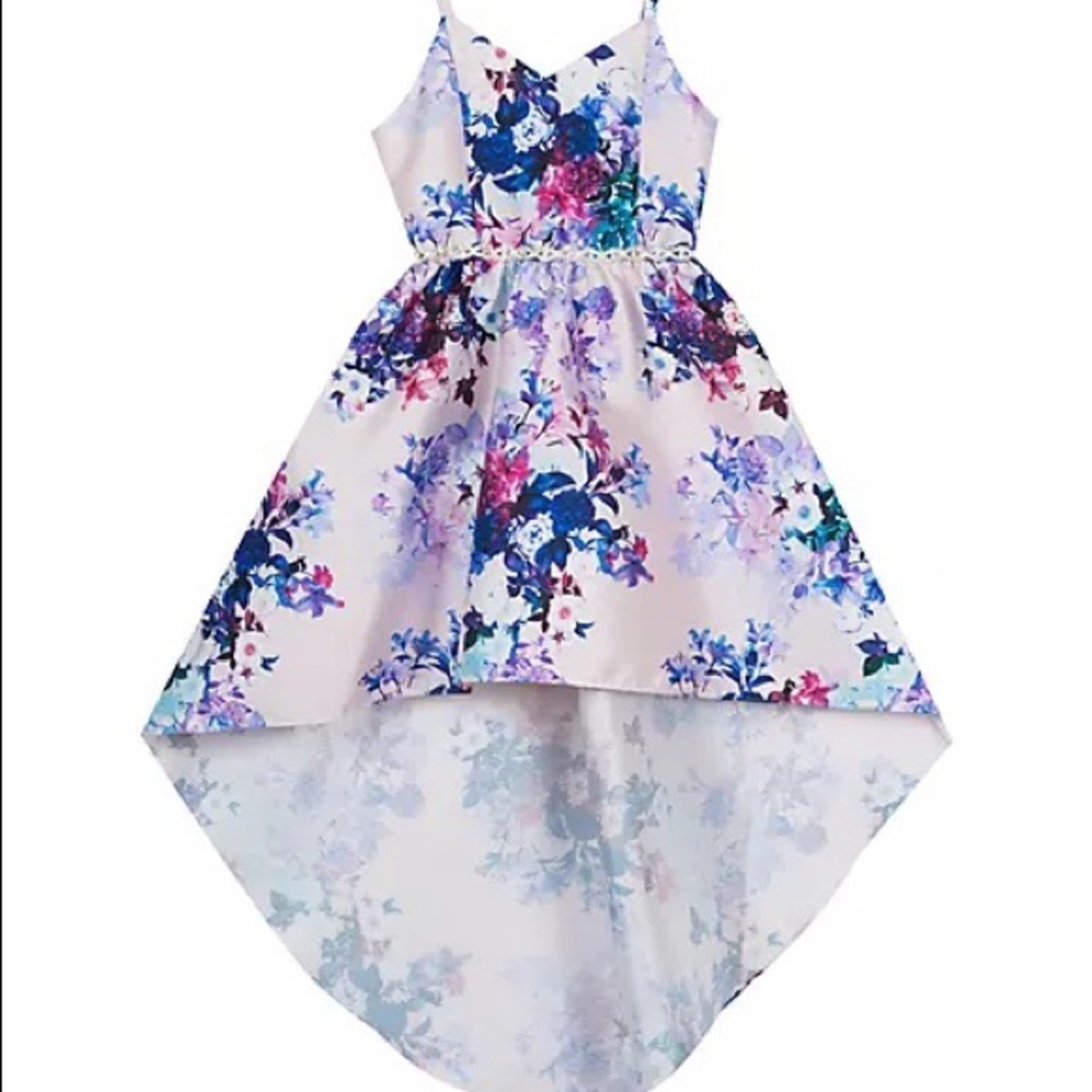 rare editions floral high low purple